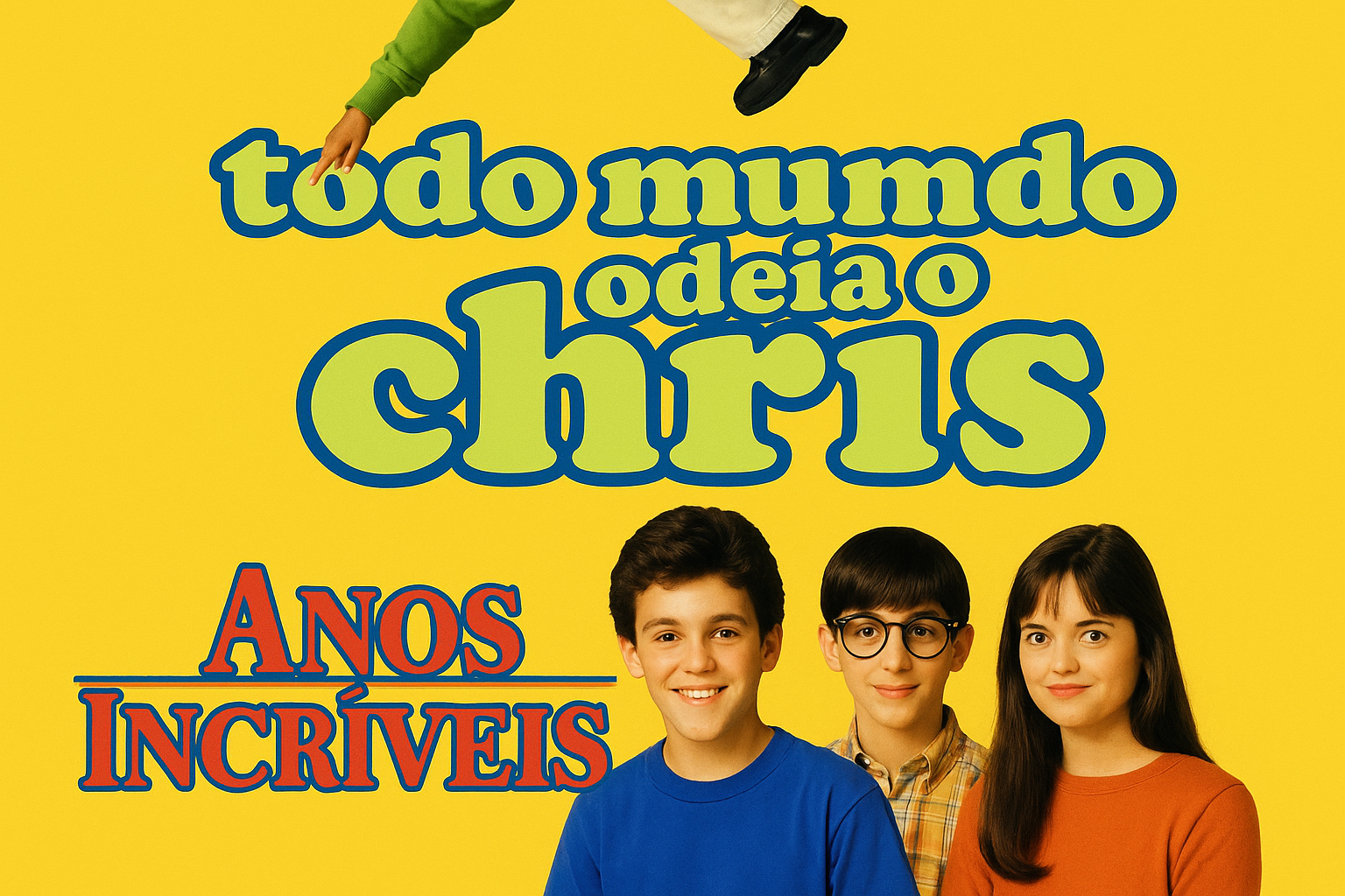 A imagem é a ilustração do post: Todo Mundo Odeia o Chris e Anos Incríveis Tem Semelhanças? a imagem é uma junção dos personagens das duas series.